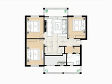 皇家花园 4室2厅 南