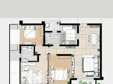 华宇广场 4室1厅 东南