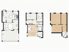 现代庄园 上下三层 五房三卫 房东诚售 约看