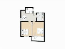 宝林四村 厅比较大的双南户型 看房有钥匙