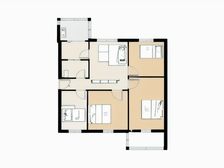 经五路23号院 双气 4房1厅 看房有钥匙