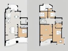 三面采光,视野广阔,看仙岳山 客厅挑高朝南