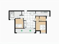 城开证过二省大税 107平大阳台好楼层 视野好