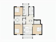 商品房 大三房 得房率高 采光嘎嘎好