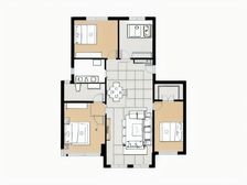 标准四室两厅 南北通透 精装修 近公交地铁 小区环境好