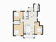 开元四季 小高层 大三室 户型方正 采光好 视野开阔