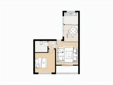 乐天二区 位置好 带地下室 通透一居