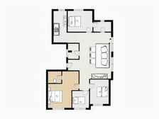 哈西 辰能南区 四室大平层 清水毛坯 随时看房