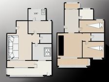 龙源小区带院叠拼别墅 有车库 地下室