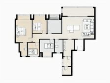 头排精装大平层,斜看公园视野很好,2梯2户,朝中庭