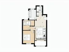 南北通透两房,业主诚意,看房随时方便