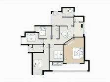 富力城春天里精装两房出售,看师院全景,采光好