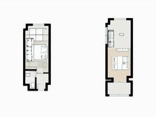 精装公寓上下两层装修十几万一眼就能看中的好房