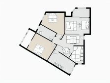 泰晤士别致户型 大客厅 大空间 有小院