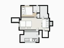 顶楼带阁楼,采光好,总高五楼,全明户型,实用面积大