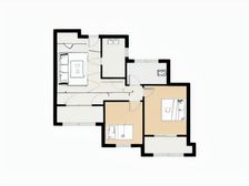 此房是世濠花园经典房户型 中上好楼层 纯毛坯