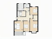 基业豪庭南北通透三室中间楼层采光好