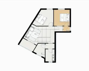 为民新村2室1厅南