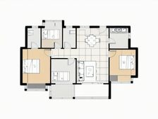 富基四房,南北通透格局,视野开阔,采光充足