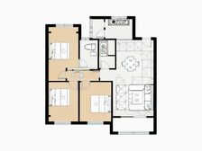 房屋是正规 三房双卫楼层采光好