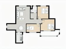 里能舜泰园 3室1厅 南