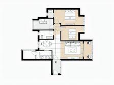 保利紫荆花语 3室2厅 南