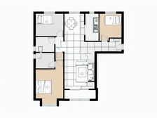 地铁口 次新小区环境优美 底楼层带三面露台80多平