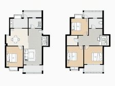 张江双子塔下复试4房,位于广兰路地铁口