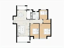 中海熙岸 东端户,南北通透,看房方便,离学 校近