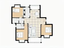 家门口汇臻路地铁站200米本地动迁 三室两厅两卫,