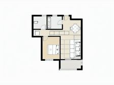 罗福宫 73平 2-2-1 毛坯准新房 地铁口