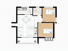 远香湖边好户型三房出售,得房率高,采光视野好,诚售