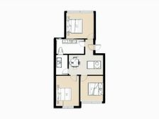 江诚苑精装三房,有阁楼和露台使用面积大