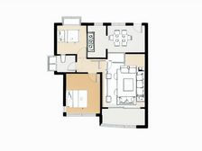 宏泽佳园 2室1厅 南