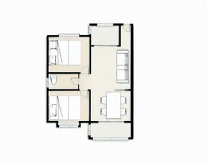 阳光春城B区2室2厅南