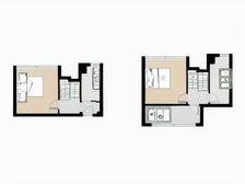 万豪中心 1室1厅 北