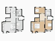 方庄公馆,上下两层、小区安静,