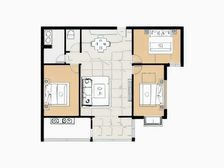 西关地铁口 亚太名苑 电梯房朝南户型3室2厅2卫