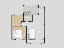 碧桂园经典两室两厅出售,精装修拎包入住