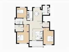 绿城开发张江东+二号线唐镇+4房飞机户型