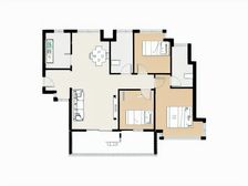 金融街精装3房诚意出售,南北对流户型通透,看房方便