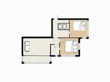 科中旁的2室1厅,光线好,价格低,业主诚心出售