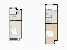 位置好紫琅湖边60平loft相当于120平空间舒适