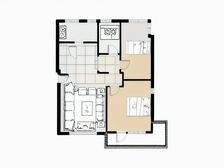 万科物业,假日风景小北园两室,全天采光无遮挡