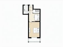 环新北路 1室1厅 南