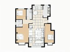 丰金丽景 洋房顶复 带露台 可封包 带车库耳朵户型两层