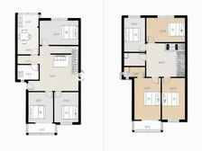东风渠河畔一二楼复式户型方正 47 停车方便