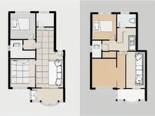 总高5层的1复2,独立花园入户,别墅的感觉