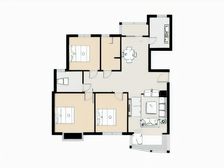 鸿运润园152平 3室电梯房 2卧朝南 精装 领包入住