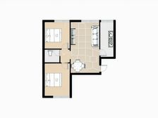 盛泰华庭 2室2厅 南 北